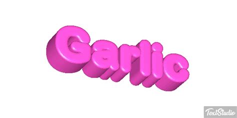 Garlic Word Animated GIF Logo Designs