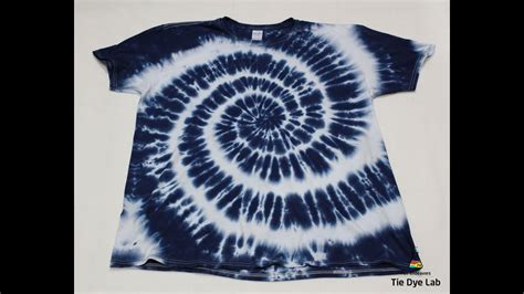 How To Make A Blue and White Spiral Tie Dye Shirt - YouTube