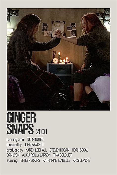 Ginger Snaps Minimalist Movie Polaroid Poster | Ginger snaps movie, Movies to watch teenagers ...