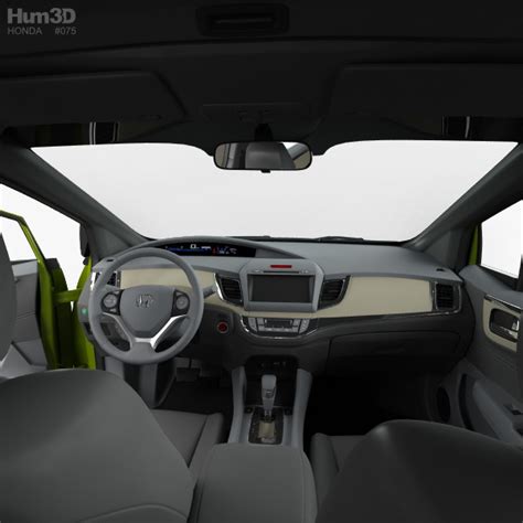 Honda Jade with HQ interior 2016 3D model - Vehicles on Hum3D