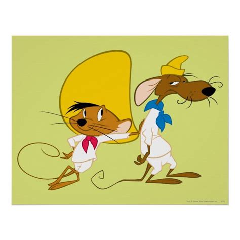 SPEEDY GONZALES™ and Friend Poster | Zazzle | Old cartoon characters, Old school cartoons ...