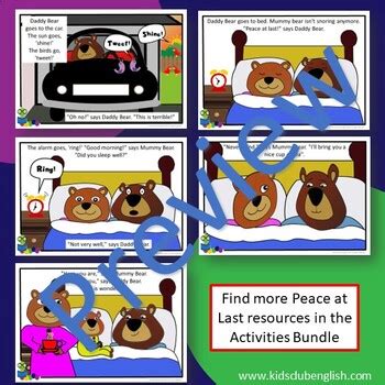 Peace at Last - Simplified Powerpoint Story - EFL / ESL / Literacy