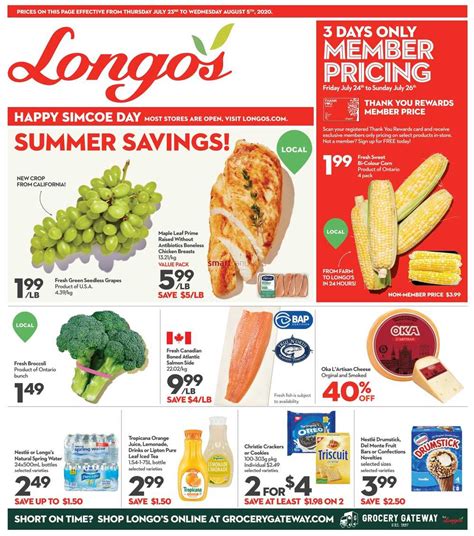 Longo's Flyer July 23 to August 5