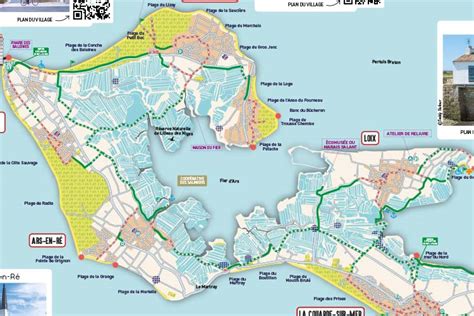 Carte des pistes cyclables | Île de Ré | Cycland