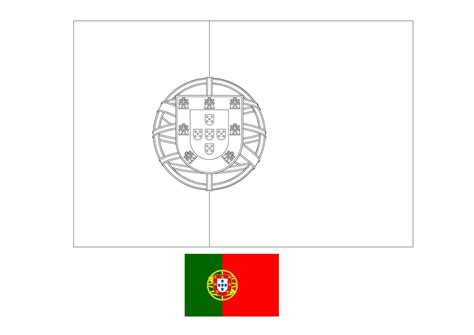 Flag of Portugal coloring page - Free coloring sheets - coloring1.com