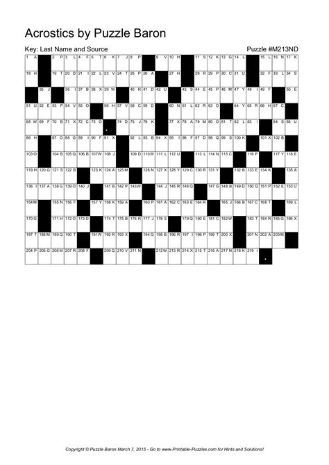 Puzzle Baron Printable - Printable Word Searches