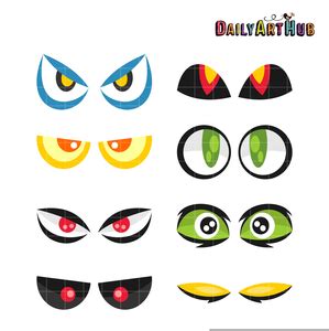 Halloween Scary Eyes Clipart | Free Images at Clker.com - vector clip art online, royalty free ...