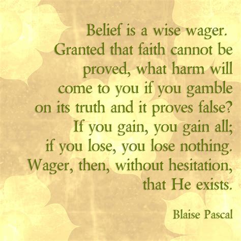 Pascal's wager | quotes | Pinterest