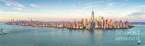 Manhattan NYC Skyline Sunset Panorama Photograph by Mike Gearin - Fine ...