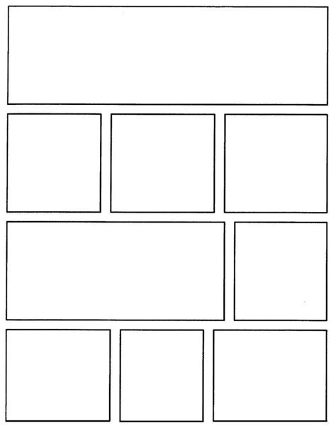 Comic Strip Template Comic Book Layout Comic Book Template Comic ...