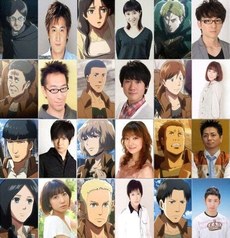 Voice Actors Attack On Titan - Actual