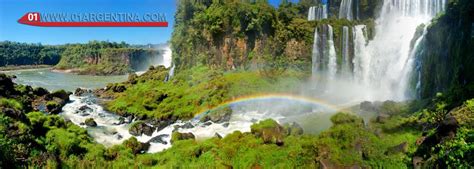 Sunny days in Iguazu falls permanent rainbow that can be seen.