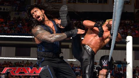 Roman Reigns vs. Seth Rollins: Raw, Sept. 15, 2014 - YouTube