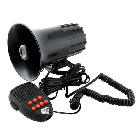 Universal Car Warning Alarm 150DB 12V 7 Sound Loud Police Fire Siren ...