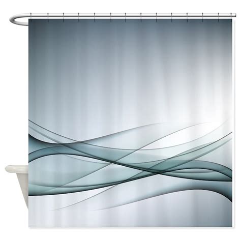 Aqua Abstract Shower Curtain by ShowerCurtainShop