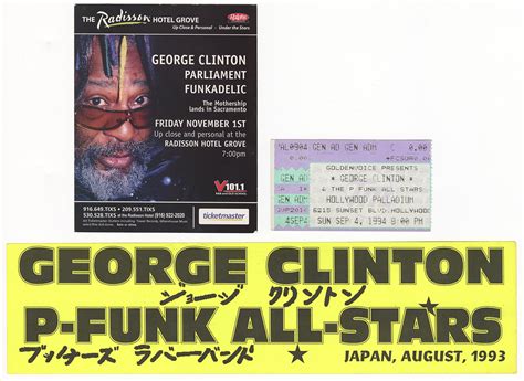 Lot Detail - George Clinton Self-Portrait Drawing & Autograph Archive