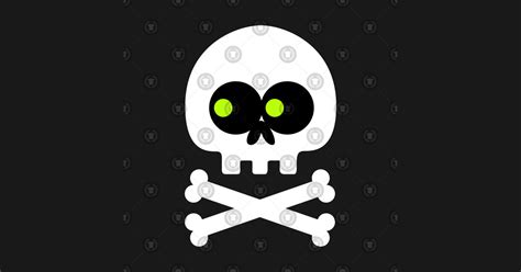 Skull Crossbones Emoji - Halloween - Sticker | TeePublic