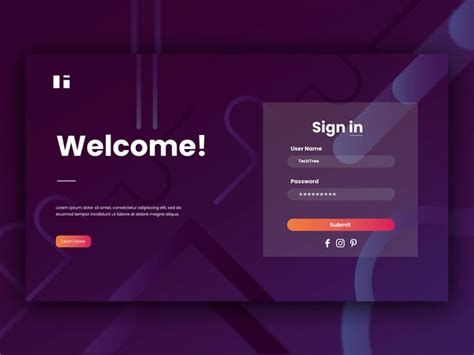 Login page design, Login design, Web app design