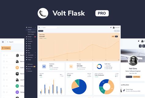 Flask Admin Dashboard Templates by Themesberg