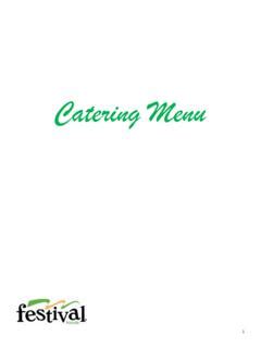 Catering Menu - Festival Foods / catering-menu-festival-foods.pdf / PDF4PRO