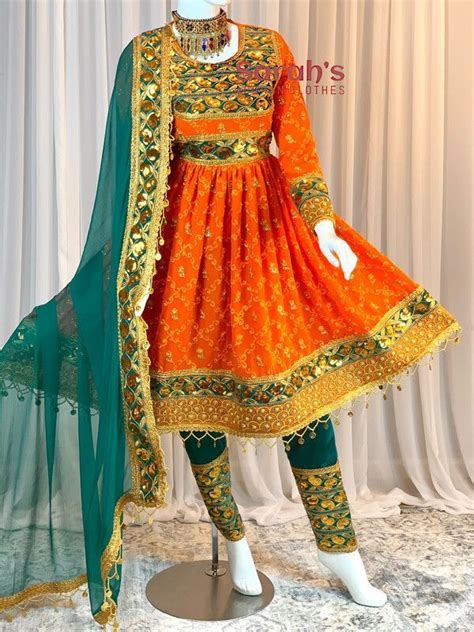 Stylish Orange Color combination Dress Design | Orange Color Suit ...