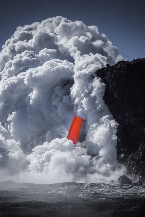 Hawaii Lava Photography Volcanoes National Park - Michael Shainblum