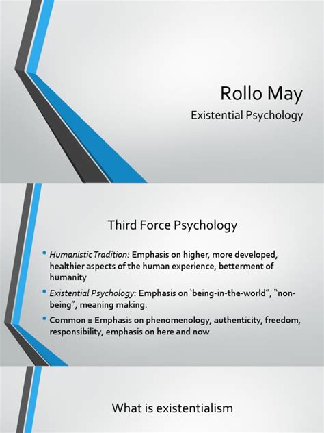 Rollo May | Existentialism | Free Will