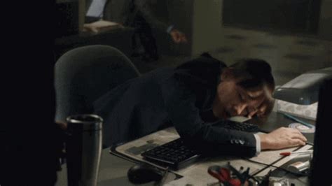 Asleep At Work Sleeping On Keyboard GIF - AsleepAtWork ...