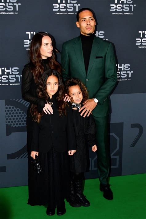 virgil van dijk and his beautiful wife and daughters. in 2023 ...