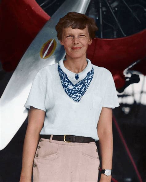 Color Photo Of Amelia Earhart - Christopher Myersa's Coloring Pages