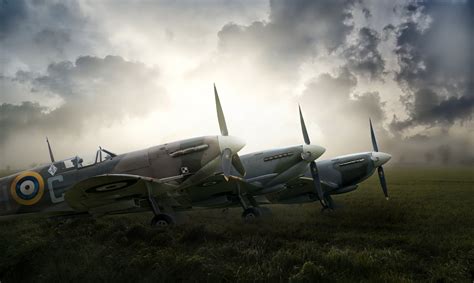 Download Warplane Aircraft Military Supermarine Spitfire HD Wallpaper