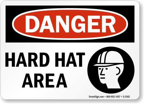 Hard Hat Area Signs - Free Shipping from MySafetySign