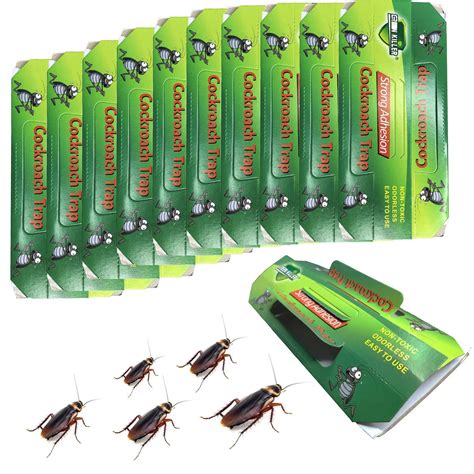 Buy Cockroach Trap Roach Killer Indoor Home Non-Toxic Sticky Trap Bug Glue Trap for Roach, Ants ...