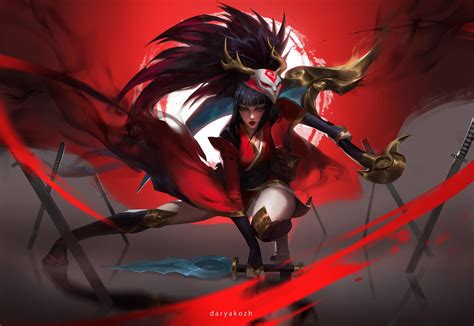 My fanart of Blood Moon Akali : r/leagueoflegends