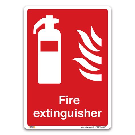 Fire Extinguisher Sign - Medipost - Self-adhesive vinyl in A5 Size