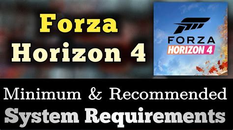 Forza Horizon 4 System Requirements | Forza Horizon 4 Requirements ...