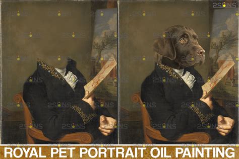 Royal Pet Portrait templates vol.14, Digital pet art, Pet - FilterGrade