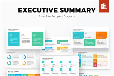 Executive Summary PowerPoint Diagrams - TemplateMonster