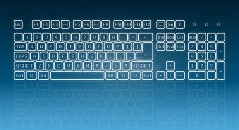 Futuristic Keyboard Texture