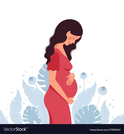 Pregnant woman Royalty Free Vector Image - VectorStock