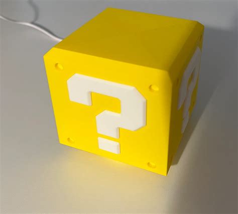 Super Mario Question Block Led Lamp Kit by TurtleTech Creations - MakerWorld