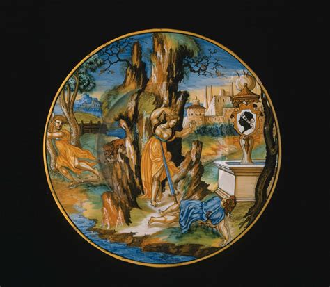 Plate depicting Pyramus and Thisbe | Museum of Fine Arts, Boston