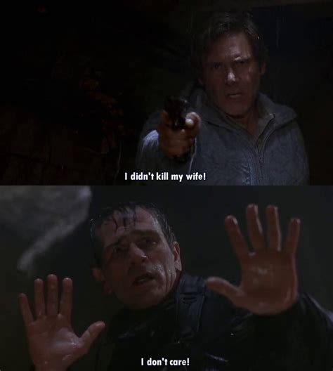 The Fugitive (1993) | Movie humor, Indiana jones films, Movie quotes