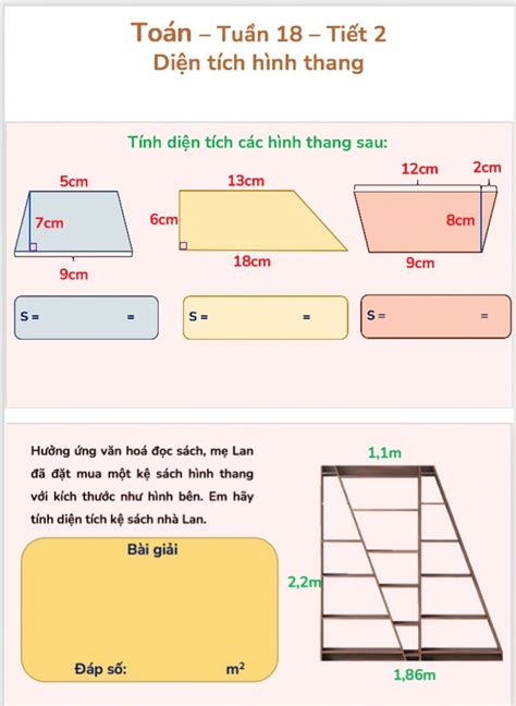 Cách tính diện tích hình thang & bài tập thực hành kèm đáp án chi tiết - TRẦN HƯNG ĐẠO