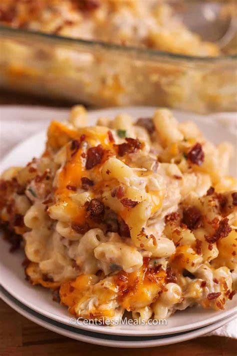 Chicken Mac and Cheese with Bacon - The Shortcut Kitchen