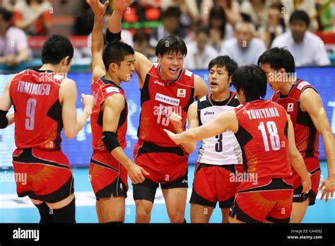 Men's Volleyball Japan National Team Group (JPN), June 5, 2012 - Volleyball : FIVB Men's ...