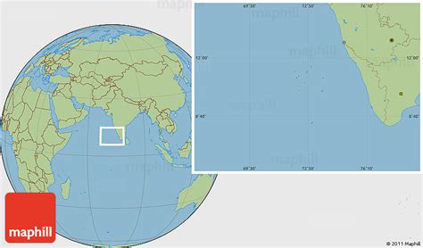 Laccadive Islands Map