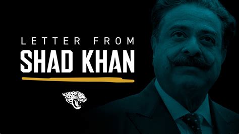 Letter from Jaguars Owner Shad Khan