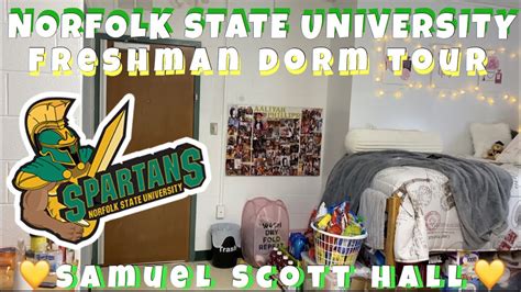 COLLEGE DORM TOUR 2020 | NORFOLK STATE UNIVERSITY 🔰 BEHOLD THE GREEN & GOLD 🤩 - YouTube