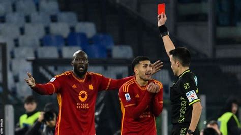 Lukaku sent off as nine-man Roma hold Fiorentina - Adomonline.com